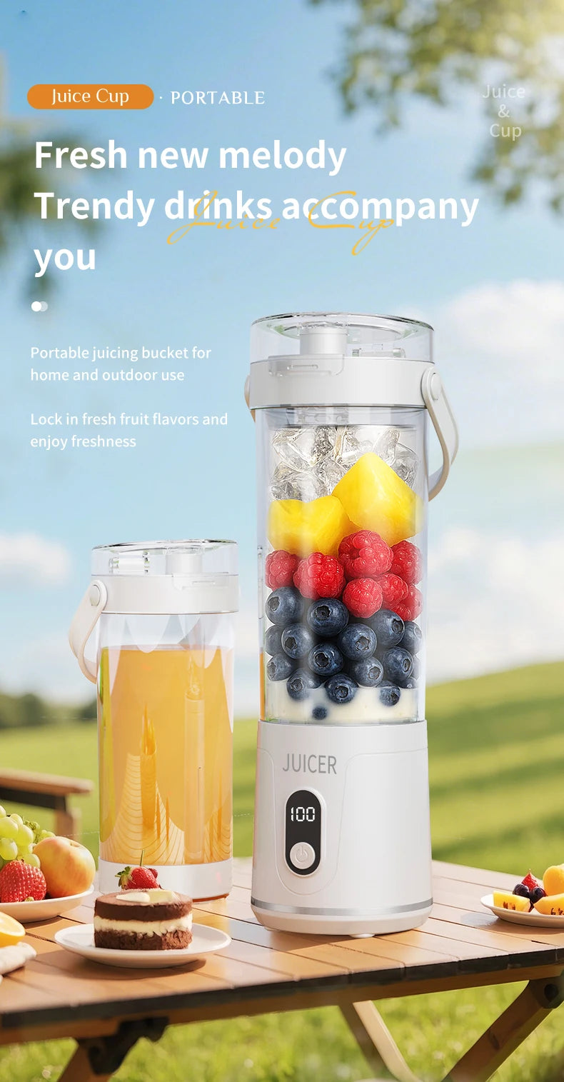 Portable Electric Juicer Double Cup Multifunction Usb Fruit Mixers Juicers Blender Fruit Juicer Cup Food Milkshake Juice Maker