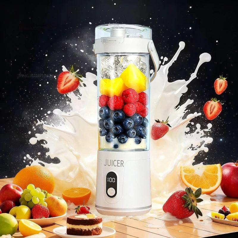 Portable Electric Juicer Double Cup Multifunction Usb Fruit Mixers Juicers Blender Fruit Juicer Cup Food Milkshake Juice Maker