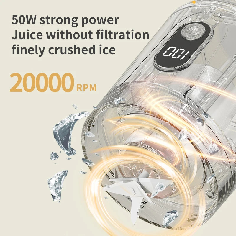 Portable Electric Juicer Double Cup Multifunction Usb Fruit Mixers Juicers Blender Fruit Juicer Cup Food Milkshake Juice Maker